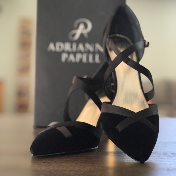 Adrianna Papell Hepburn Pumps, Black Velvet - Picture 7 of 8
